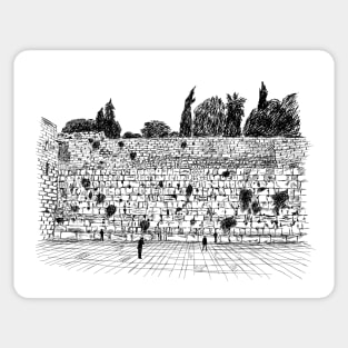 The western wall Sticker